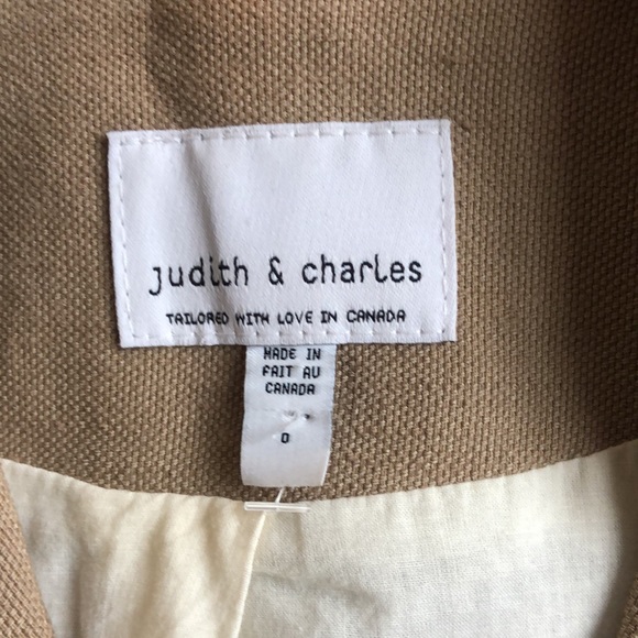 Judith & Charles Beige Linen Blazer - Picture 10 of 11